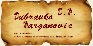 Dubravko Marganović vizit kartica